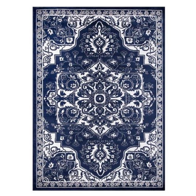 Concard Global Trading 69356 7 x 9 ft. Vintage Medallion Area Rug, Navy