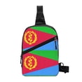 thumbnail image 7 of Sling Crossbody Backpack Eritrea Flag Collapsible Chest Shoulder Cross Body Bag Daypack for Women Men, 7 of 7