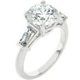 thumbnail image 4 of Pompeii Certified 2 5/8Ct 3-Stone Baguette Diamond Engagement Ring 14k Gold Lab Grown, 4 of 7