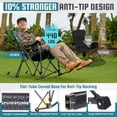thumbnail image 6 of FUNDANGO Oversized Folding Camping Rocking Chairs for Adults, Outdoor Rocking Camping Chair with Pocket, Foldable Rocker with Mesh High Back for Camping, Outdoor, Picnic, 6 of 9