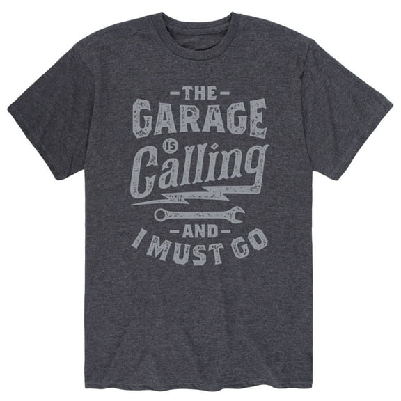 Instant Message - The Garage Is Calling - Men's Short Sleeve Graphic T-Shirt