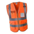 thumbnail image 4 of Chaleco de Seguridad Reflectante, Talla Grande, Color Amarillo Neón Naranja XXL, 4 of 7