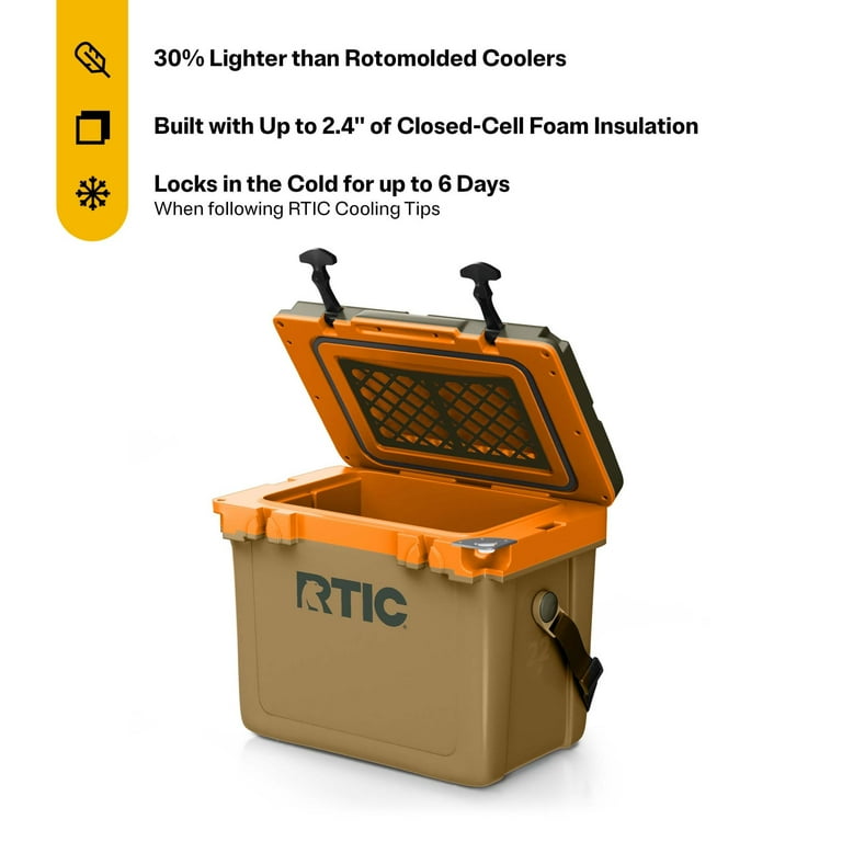 Mini Small Cooler Bag Ice Chest That Plugs Into Cigarette Lighter RTIC Outdoors 52qt Ultra-Light