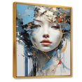 thumbnail image 2 of Designart "Minimalist Portrait Of An Asian Woman" Asian Art Floater Framed Canvas Art Print, 2 of 5