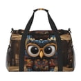 thumbnail image 1 of Easygdp Quirky Owl With Glasses Bolsa de Gimnasio, Bolsa de Viaje Duffel, Bolsa de Fin de Semana con Compartimentos, Bolsa de Mano para Noche, 1 of 7