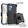thumbnail image 4 of Tiflook for Samsung Galaxy S24 5G 2024 with [Built-in Screen Protector] Holster Locking Belt Clip [Military Grade 12FT Drop Tested] Full Body Carrying Kickstand Cover - Blue, 4 of 6