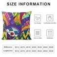 thumbnail image 5 of YINGXI Throw Pillow Covers Jester Hats Masquerade Mask Decorative Cushion Covers for Sofa Couch 20x20in, 5 of 5