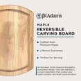 thumbnail image 3 of J.K. Adams Maple Reversible Carving Board, Wood Kitchen Cutting Board, 20" x 14" x 1.25", 3 of 12