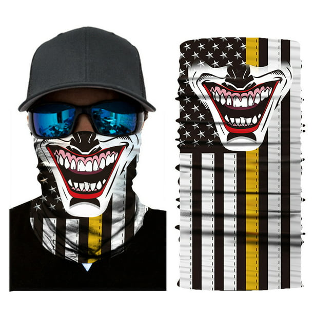 Joker Motorcycle Cycling Neck Scarf Half Face Mask Bandana Ski Headband ...