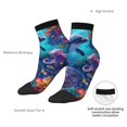 thumbnail image 6 of Rocae Underwater Turtle Dolphin Octopus for Premium Adult Socks,Comfortable, Breathable, and Durable Socks, Perfect for Everyday Wear, 6 of 7