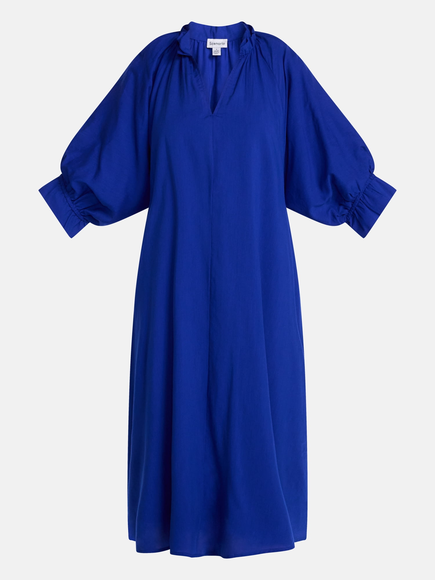 Scenario Women's and Women's Plus Midi Dress with Short Sleeves, Sizes XS-4X