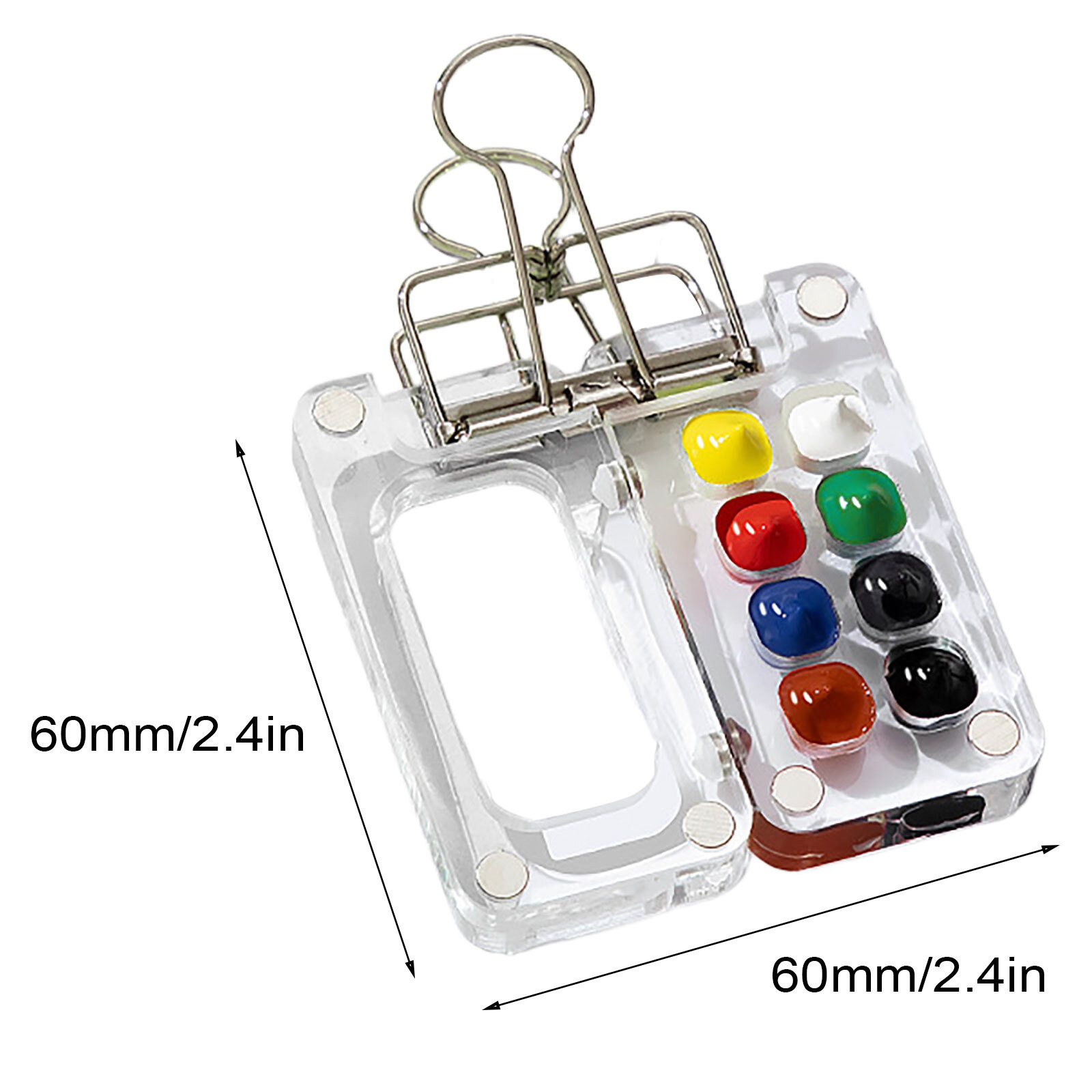 Mini Watercolor Set, Portable Travel Watercolor Painting kit, Sketchbook Palette, Wooden Palette Box, Portable Watercolor Set, Convenient For Artistic Creation, Gift for Painters and Artists