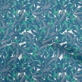 thumbnail image 1 of oneOone Viscose Chiffon Medium Blue Fabric Tropical Leaf Dress Material Fabric Print Fabric By The Yard 42 Inch Wide, 1 of 5
