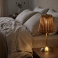 thumbnail image 3 of Orangide Rattan Table Lamp 3 Color Dimmable Warm Light, Boho Wicker Nightstand Light for Bedroom Living Room Office Desk, Farmhouse Reading Corner Decor, 3 of 6