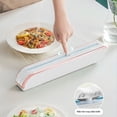 thumbnail image 6 of Fnyoxu Plastic Wrap Dispenser With Cutter Aluminum Foil Dispenser Refillable Wrap Dispenser Plastic Food Wrap Dispenser Cling Film Dispenser., 6 of 9