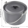 thumbnail image 4 of Camping Pot Cookware, Portable Cooking Pot for Outdoor Camping Hiking, 5-Quart, 4 of 5
