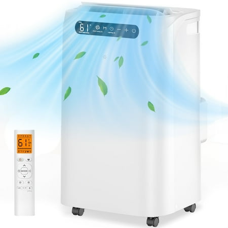 Fosawd 14000 BTU Portable Air Conditioner Cools up to 700 Sq. ft, 3-in-1 AC, Dehumidifier, Fan