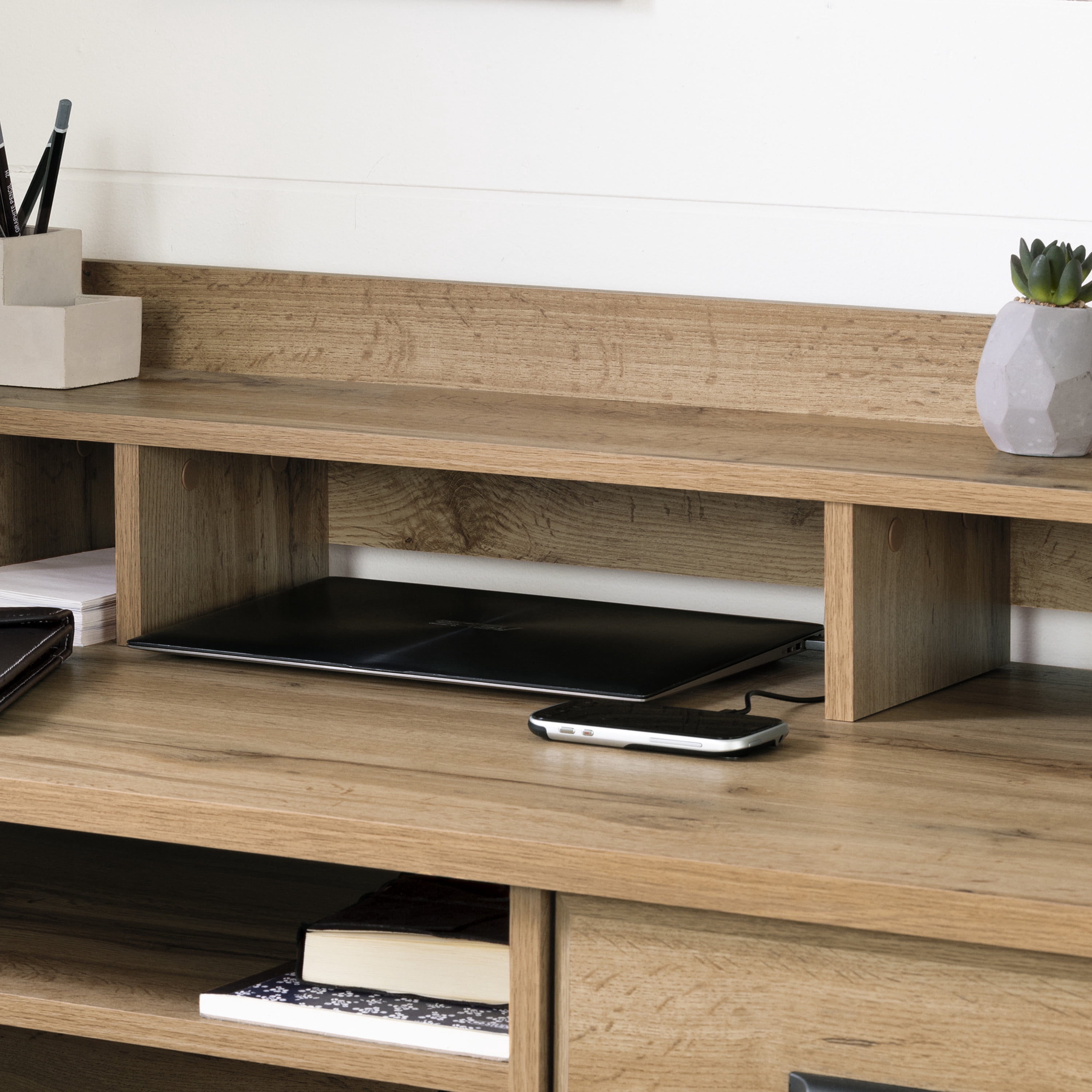 South Shore Versa, Traditional Desk, Medium Desk Brown
