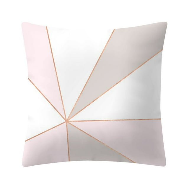 Xihbxyly Artículos por menos de 10 dólares. Funda de cojín de oro rosa para decoración del hogar.