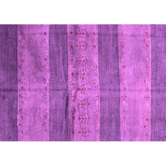 Ahgly Company Indoor Rectangle Abstract Pink Contemporary Area Rugs, 5' x 7'