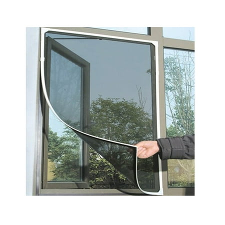 Bouanq Indoor Insect Fly Screen Curtain Mesh Bug Mosquito Netting Door Window Grey