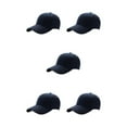 thumbnail image 2 of maskred Casquette de Sport Sangle Réglable Protection Solaire pour Activités Extérieures Style Sportif Polyester Casquette de Baseball Universelle Bleu Foncé 5Ensemble, 2 of 6