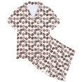 thumbnail image 3 of MIASHUI Garçon Fille Ensemble de Pyjama 2 Pcs à Boutons pour Enfants, Imprimé de Pâques, Kaki, 6-7 Ans, 3 of 5