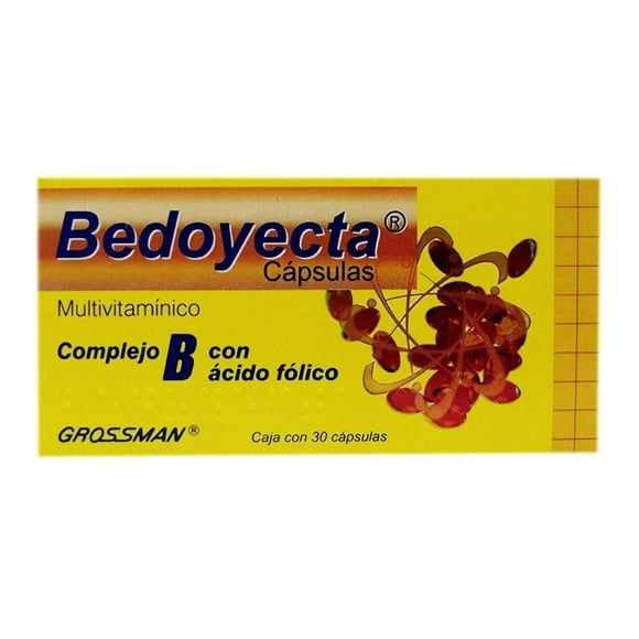 Bedoyecta complejo B con ácido fólico 30 cápsulas