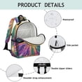 thumbnail image 4 of Colorful Tie Dye Burst Pattern Backpack for School,Cute School Bag,Schoolbag with Adjustable Shoulder Straps & Padded Back,15.25"x11.5"x5.25", 4 of 5