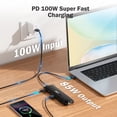 thumbnail image 6 of Lemorele USB C Docking Station Triple Monitor,13 in 1 USB C Hub, Multi-functional Adapter with 2 HDMI, VGA,Gigabit Ethernet,USB/USB C 3.2 Data,100W PD for Laptop MacBook/Dell/HP, 6 of 11