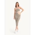 thumbnail image 4 of One Shoulder Midi Dress with a Side Cut Out, 4 of 5