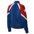 thumbnail image 3 of Women's Starter Royal Philadelphia 76ers Slam Dunk Raglan Full-Zip Track Jacket, 3 of 3