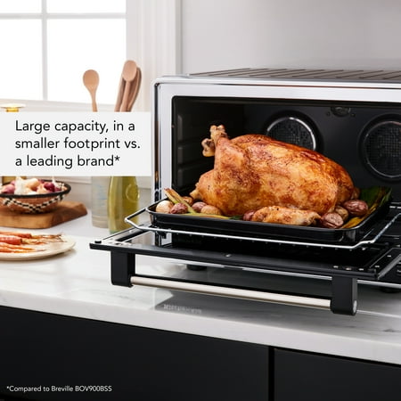 KitchenAid - Dual Convection Countertop Oven with Air Fry and Temperature Probe - KCO224 - Black Matte