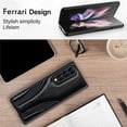 thumbnail image 5 of for Samsung Galaxy Z Fold 3 5G Leather Case With Tempered Glass Protective Phone Cover, 5 of 6