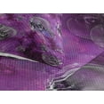 thumbnail image 3 of Ambesonne Skull Quilted Coverlet 3 Pcs, Halloween in Outer Space, Queen Size, Black and Purple, 3 of 4