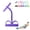 Purple, variant on Pedal Resistance Band with Handle, 4-Tubes Elastic Foot Pedal Resistance Bands, Natural Rubber Ankle Puller Sit-up Exercise, Auxiliary Device Workout Equipment Fitness Bands for Women Men