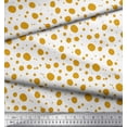 thumbnail image 2 of Soimoi Gold Cotton Voile Fabric Dots Dots Print Fabric by the Yard 56 Inch Wide, 2 of 3