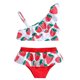 thumbnail image 1 of Traje de baño para bebé, traje de baño para niñas pequeñas, traje de baño para niñas con un solo hombro + traje de baño con parte inferior de cintura alta (2 piezas), 1 of 6