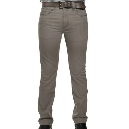 Victorious - Victorious Mens DL991 Slim Fit Premium Jeans (Gray, 38X30 ...