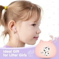 thumbnail image 3 of YUNOVA Cat Ear Headphones for Kids - Cute Donut Design Wired Earbuds with Mic, 6 Candy Colors & Storage Case, Ergonomic Fit for School, Gaming, Online Learning, 3 of 7