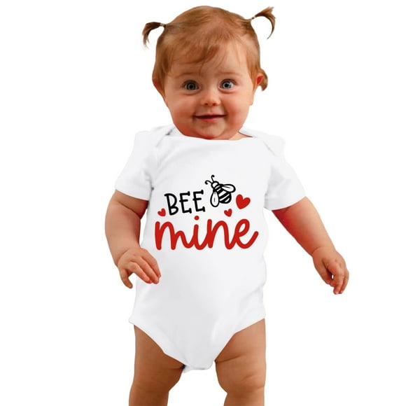 PMUYBHF Little Sister Newborn Outfit Infant Boys Girls Short Sleeve Valentine's Day Letter Print Romper Bodysuit Newborn for Children Clothes Fall Outfits Baby Girl with Pants