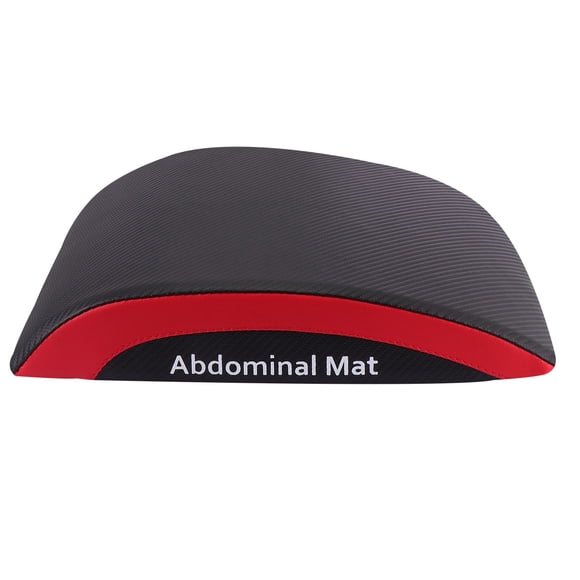 1 pieza de almohadilla para ejercicios abdominales, almohadilla para sentarse, plegable, para entrenamiento físico, cojín para la espalda, soporte para entrenamientos abdominales (negro rojo)