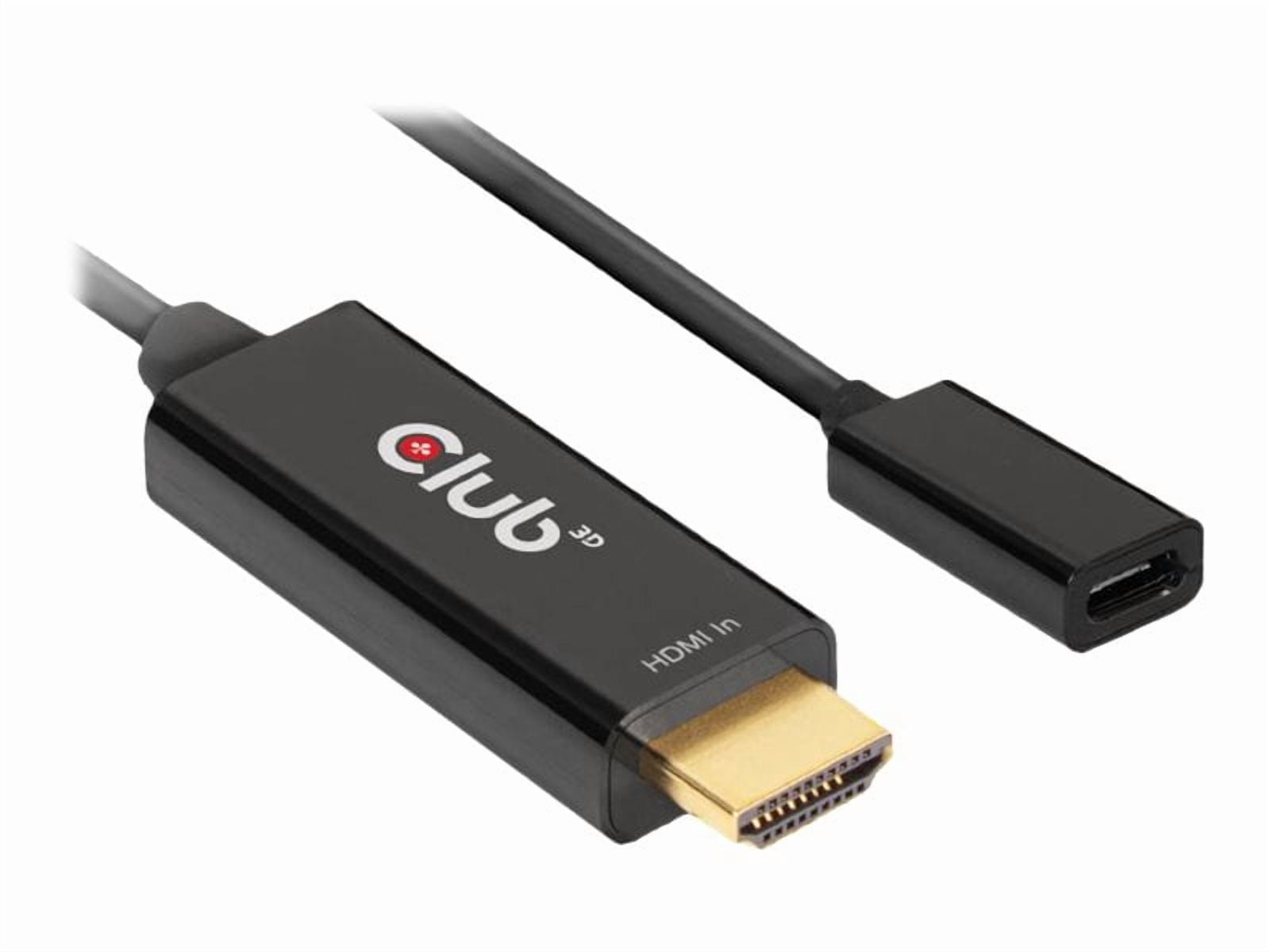 Club3D HDMI to USB Type-C 4K60Hz Active Adapter, Black
