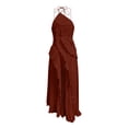 thumbnail image 5 of Taylonsss Womens Dress Ruffle Hem V Neck Spaghetti Strap Midi Boho Casual Flowy Comfortable Everyday Wear, 5 of 7