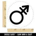 thumbnail image 2 of Male with Stroke Sign Transgender Gender Symbol Self-Inking Rubber Stamp Ink Stamper - Green Ink - Small 3/4 Inch, 2 of 7