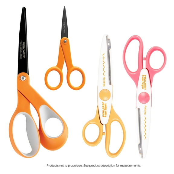 Fiskars Craft Scissors Edgers Set, 4 Pieces