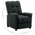 thumbnail image 2 of vidaXL Recliner Chair Leisure Cozy Recliner for Home Theater Cinema Fabric, 2 of 9