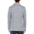 thumbnail image 2 of TailorByrd mens  Linen-Blend Windowpane Sportcoat, 42R, Gray, 2 of 5