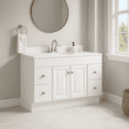thumbnail image 5 of Design House 48" Solid Wood Wyndham Ready to Assemble Bathroom Vanity Cabinet, White, 5 of 21