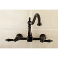 thumbnail image 2 of Kingston Brass KS1245PKL Wall Mount 8" Centerset Kitchen Faucet, ORB, 2 of 4